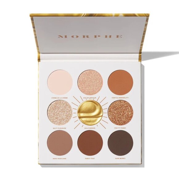 NIB Morphe Rich & Foiled Gold Seeker 9-pan Artistry Eyeshadow Palette SOLD OUT - Picture 5 of 10